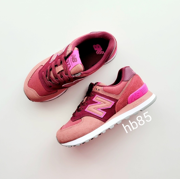 New Balance 574 Garnet Washed Henna 